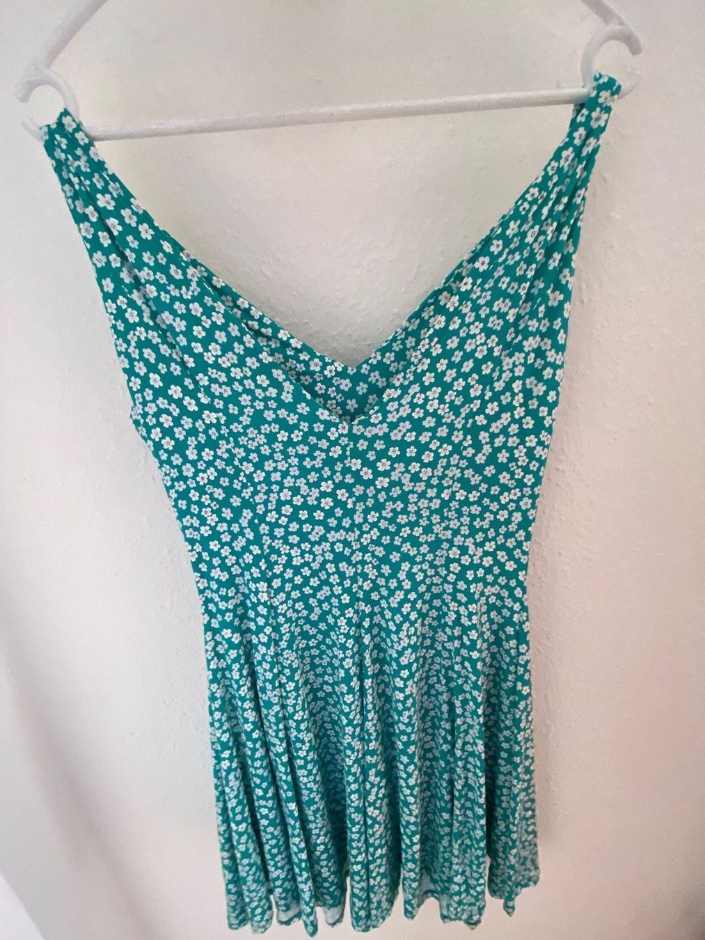 Kleider: Robe patineuse vert turquoise avec motif – Gebraucht aus Veyrier von Leilazizou 1