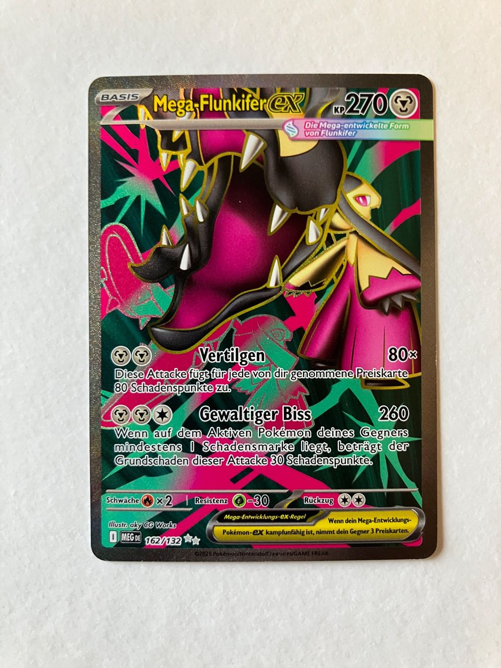 Pokémon Carte collezionabili: Mega Flunkifer ex - Mega Entwicklung - DE (MEG 162) – Nuovo (secondo la descrizione) da Zürich venduto da Lunter