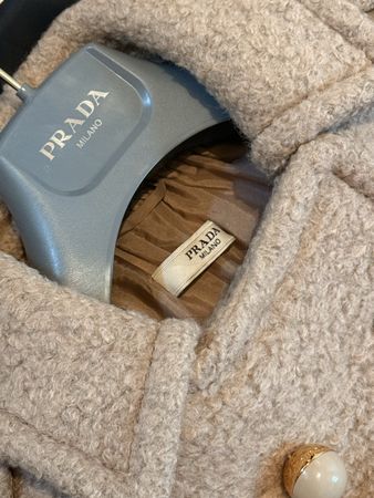 Manteau Prada beige en laine T42 IT