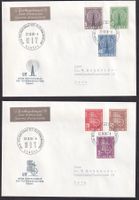 2 FDC UIT (D XI) Serie 1 - 6 ET Genève 22.9.1958