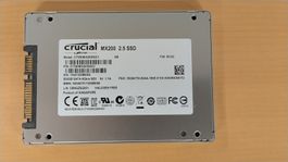 Crucial MX200 500GB SSD 2.5 Zoll - Top Zustand - gewipt!