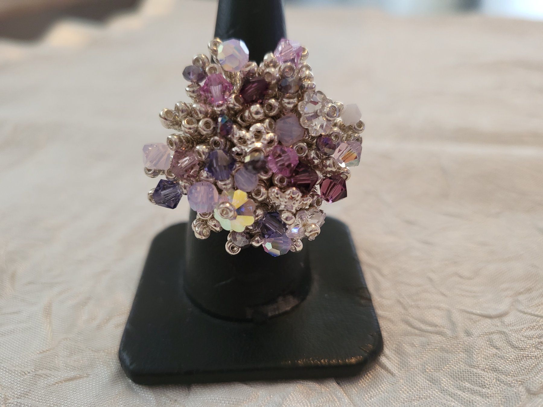 Anelli: Handgemachte swarovski perlen ring – Nuovo (secondo la descrizione) da Dietikon venduto da Eleda 2