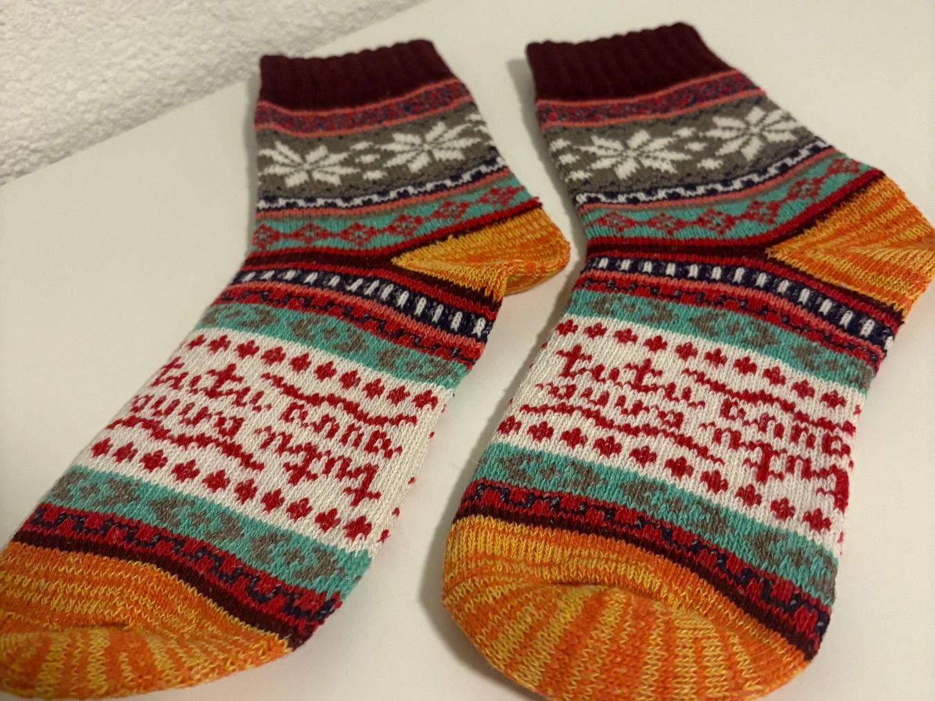 Calze: Warme Socken mit Muster – Nuovo e nell'imballaggio originale da grenchen venduto da cdlu
