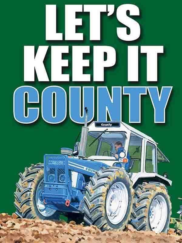 Insegne: Blechschild-LET`S KEEP IT COUNTY- 30 X 40 CM – Nuovo e nell'imballaggio originale da Rupperswil venduto da big-one-sale