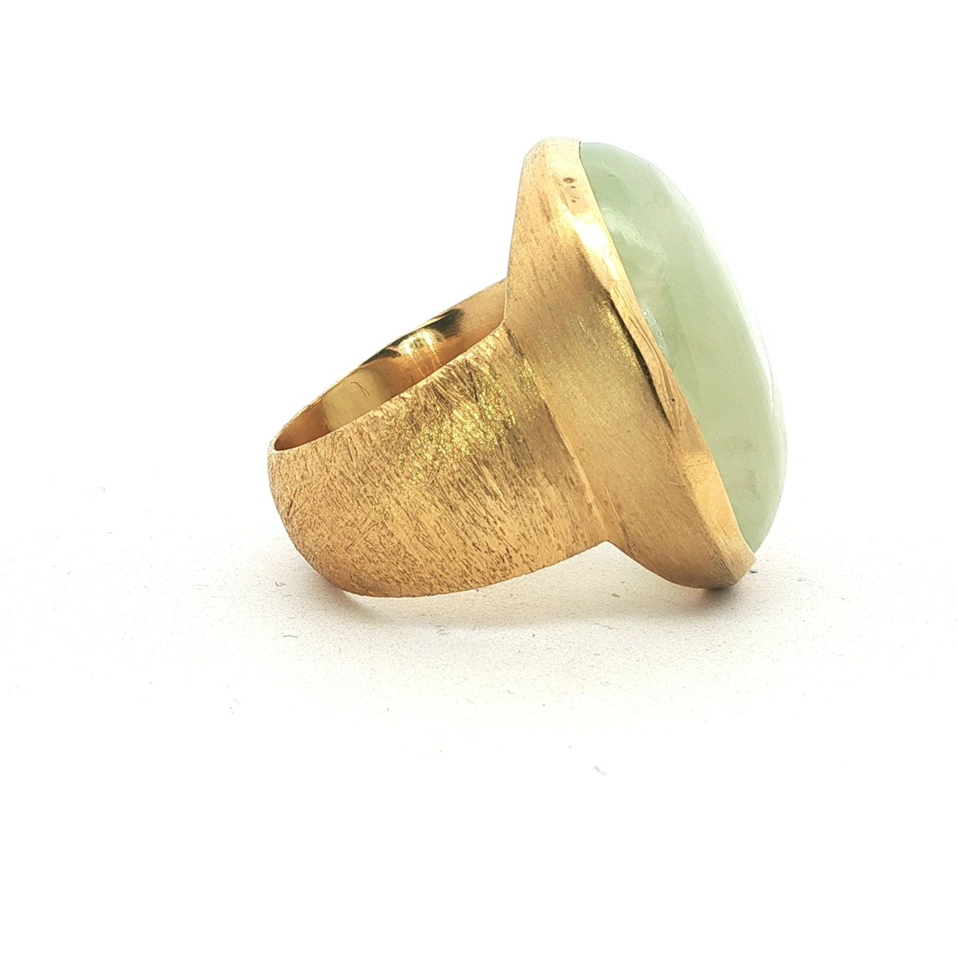 Olga Ribler Anelli: 925 Sterling Silber Ring mit Prehnit Grösse 56 – Nuovo (secondo la descrizione) da Luzern venduto da Schmuckoutlet 7