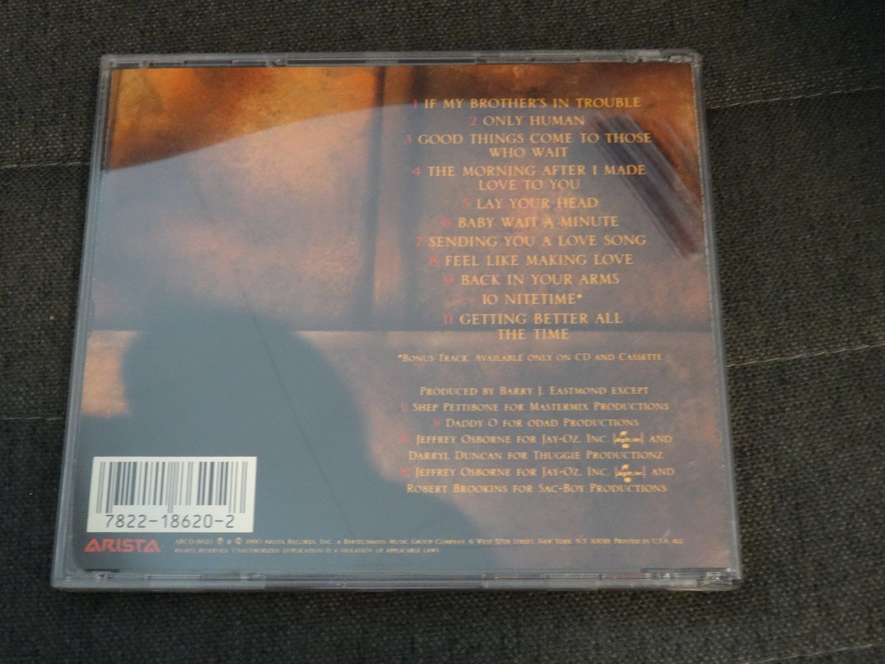 CDs: Jeffrey Osborne - Only Human CD – Gebraucht aus Olten von Disc-Ausverkauf 1