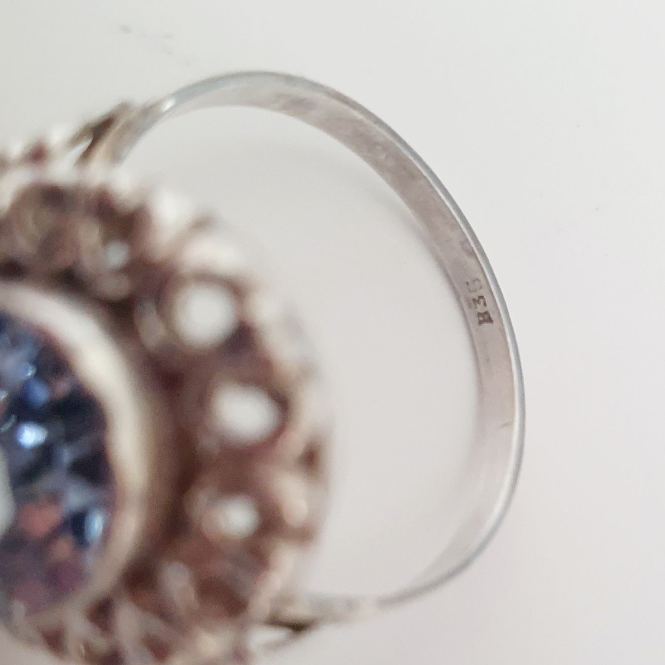 Anelli: Jungendstil ? Silberring mit blauer Stein 835er Gr. 19,3mm – Usato da Kreuzlingen venduto da Wunderkiste123 2