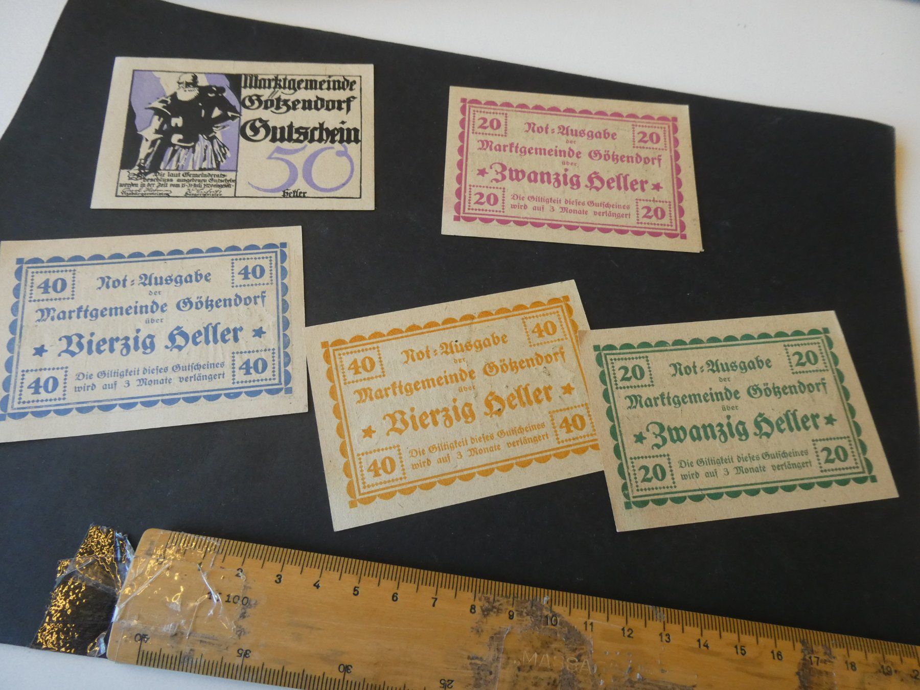 Billets de banque: Oesterreich, Götzendorf  - Notgeldscheine – D'occasion à Hinterforst par Rohusri 1