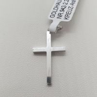 Echt 18K Gold - Kreuz Anhänger