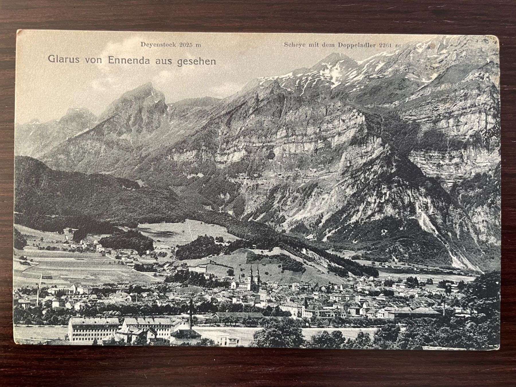 Cartoline postali: ENNENDA (GLARUS) 4 Ansichtskarten, Kirche & Friedhof – Usato da Wald ZH venduto da TLILEF 7