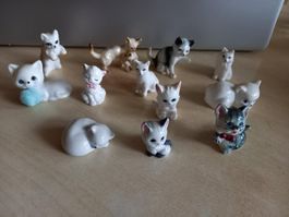 12 Katzen-Figuren Vintage Stil, Doko, Sammler