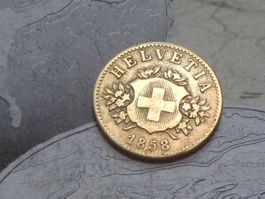20 cts 1858 B - (Bi) billon
