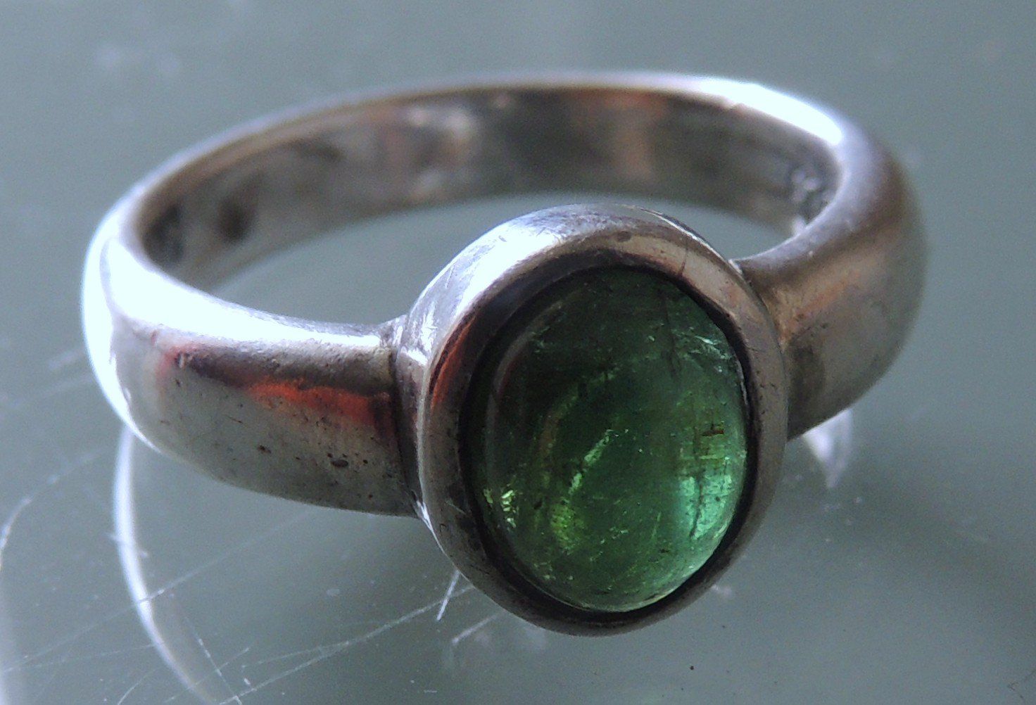 Anelli: Turmalin Silber 925 Fingerring Gr. 53 – Usato da Waldenburg venduto da schaller707 4