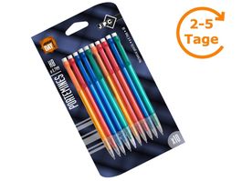 Druckbleistifte 10x, farbig sortiert