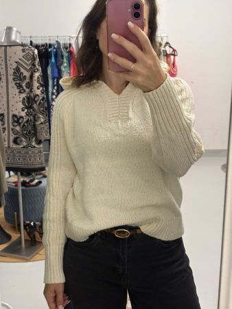 Brax Strickpullover Kapuze beige Gr. 38 neu Baumwolle