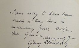 Guy Standing (1873-1937) Schauspieler - Autogramm