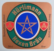 ⚠️ Brauerei HÜRLIMANN Bier Etikette Häxli HEXEN BRÄU 79 ⚠️