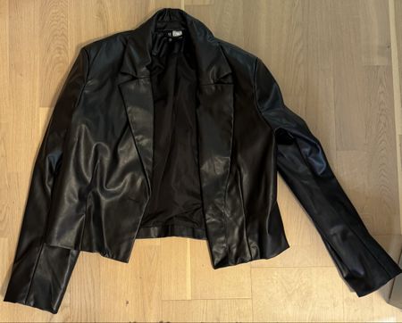 Jacke in Lederoptik S