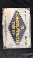 Vintage Goodyear Tires Blechschild - Garagen Deko Rarität