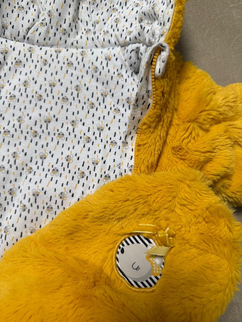 Sacchi a pelo: Gigoteuse bebe ours jaune avec capuche taille 3 mois= 60cm – Nuovo (secondo la descrizione) da Monthey venduto da Chez-Dani-81
