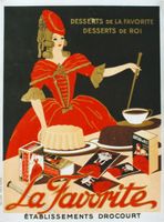 LA FAVORITE DESSERTS DE ROI 1930 - Affiche originale