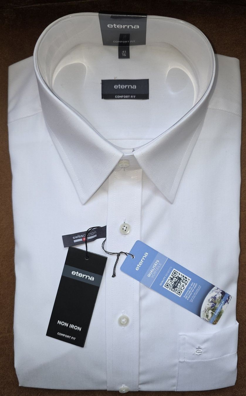 Eterna Camicie: Herrenhemd Eterna Comfort Fit Langarm, Gr 41 – Nuovo e nell'imballaggio originale da Schönenbuch venduto da dodo888