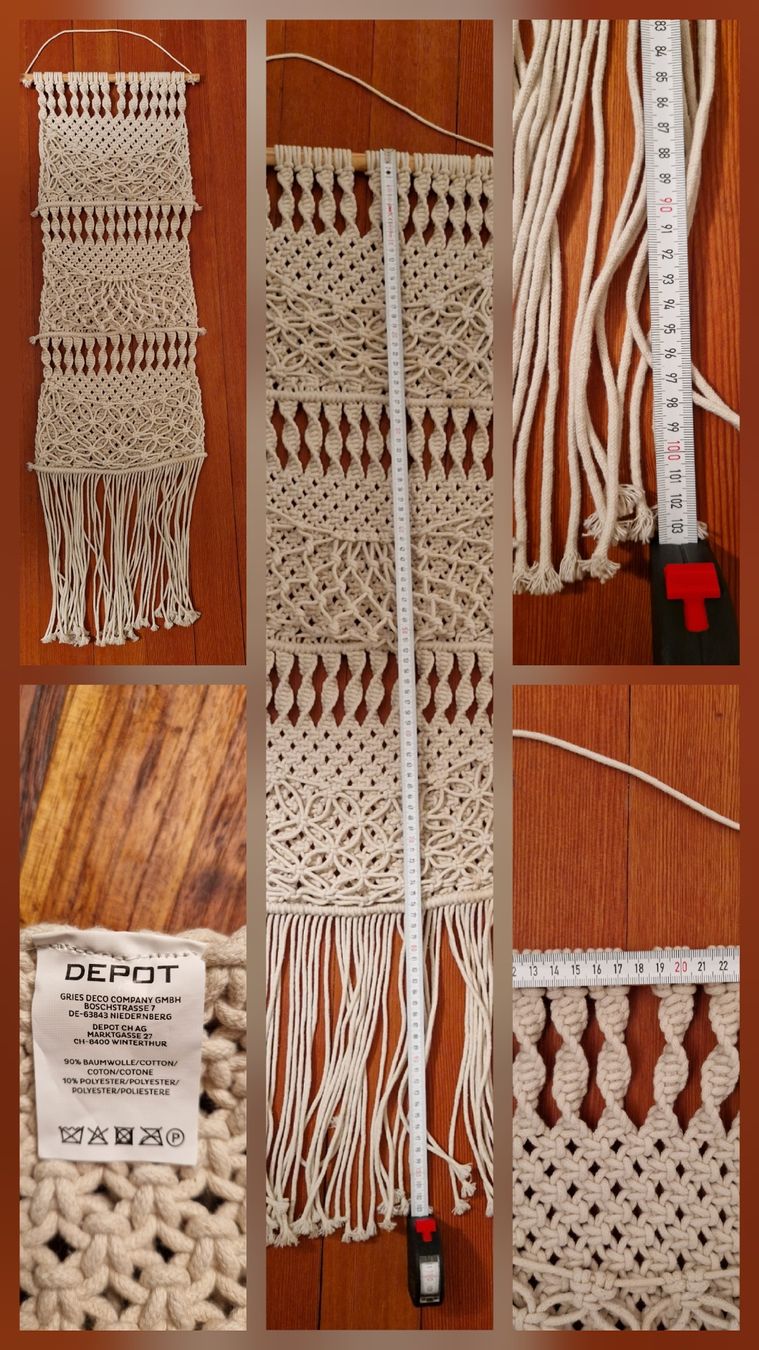 Tutte le decorazioni: Makramee Wandbehang von Depot – Usato da Stäfa venduto da steph213