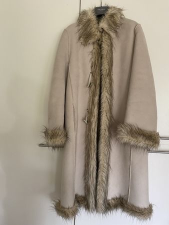 Kuscheliger, warmer Wintermantel Charme 38 beige