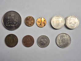 14 pièces  Europe occidentale (Suisse/Belgique/Allemagne)