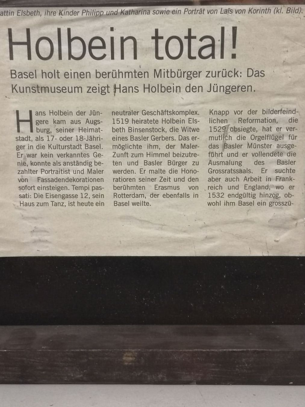 Gemälde: Holbeins Frau mit Kindern. – Gebraucht aus Bern von Elena1965 3