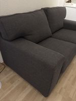 Sofa dunkelgrau Stoff 2-3 Sitzer guter Zustand