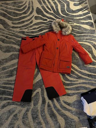 Skianzug Hose ZIENER, Jacke Redskins 140/152