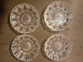 4 Kristall Schalen, Dessertschalen, Vintage Design 💎🥣 (