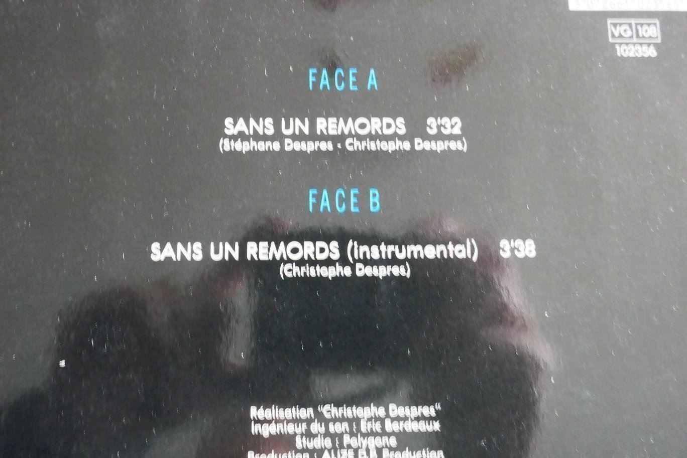 Dischi in vinile: Vinyl Single Pacifique: Sans un remords – Usato da Horgen venduto da Feli39 1