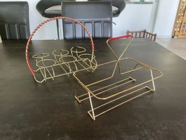 2 Portes-Verres Vintage en Laiton
