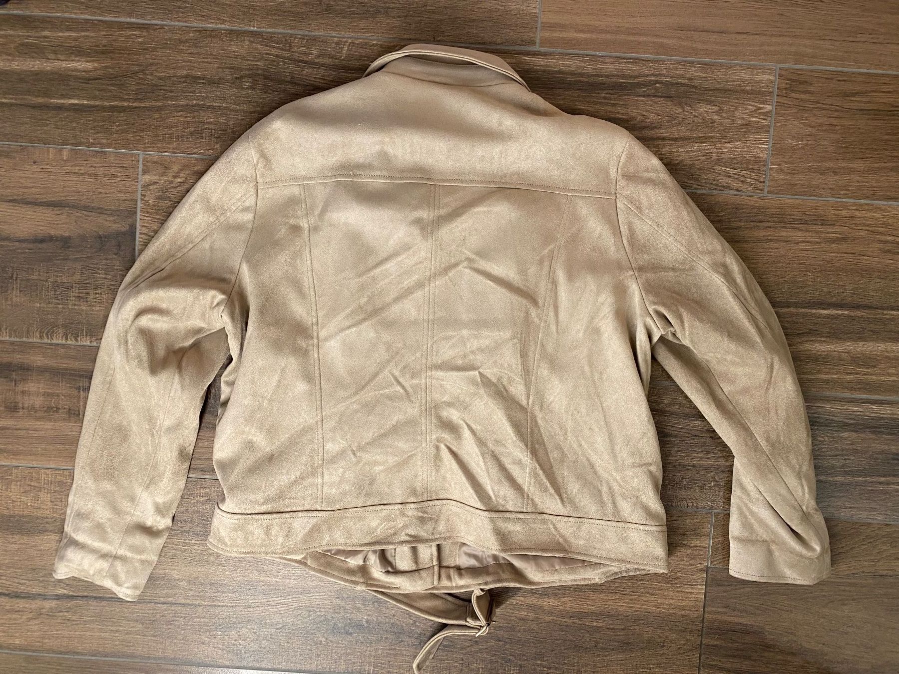 New Look Jacken: New Look Jacke Wildleder-Optik beige Gr. 52 – Gebraucht aus Pratteln von a23_j2gs 1