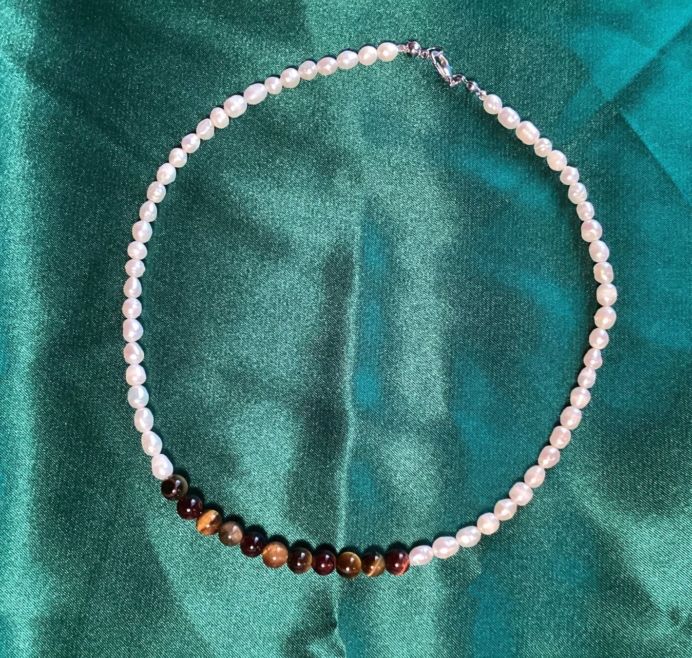 Catenine: feine Perlenkette - unbehandelter Tigerauge – Nuovo e nell'imballaggio originale da Laax venduto da kri_95f5