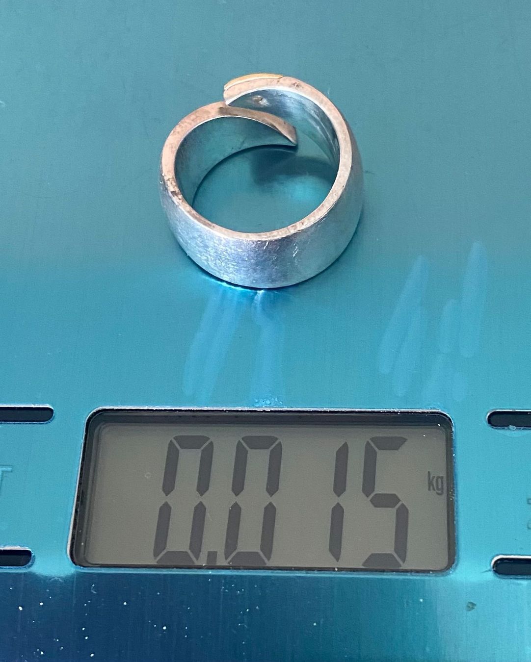 Anelli: Schmuck - Fingerring - Silber mit vergoldetem Teil – Usato da Winterthur venduto da Secondhand-Family 4