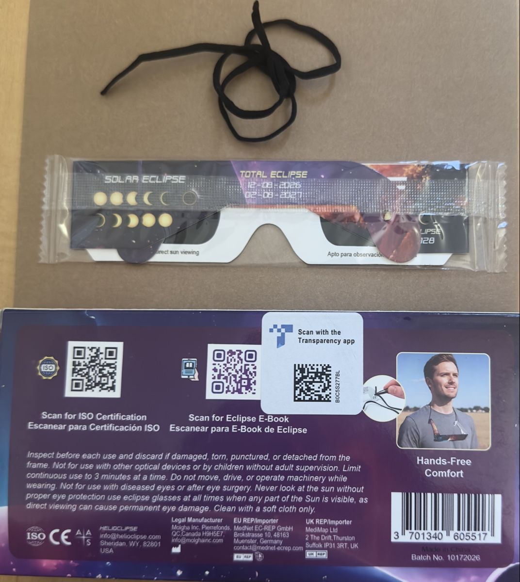 Occhiali & Lenti: Sonnenfinsternisbrille neu- new eclipse glasses – Nuovo e nell'imballaggio originale da Kilchberg ZH venduto da 07717 1