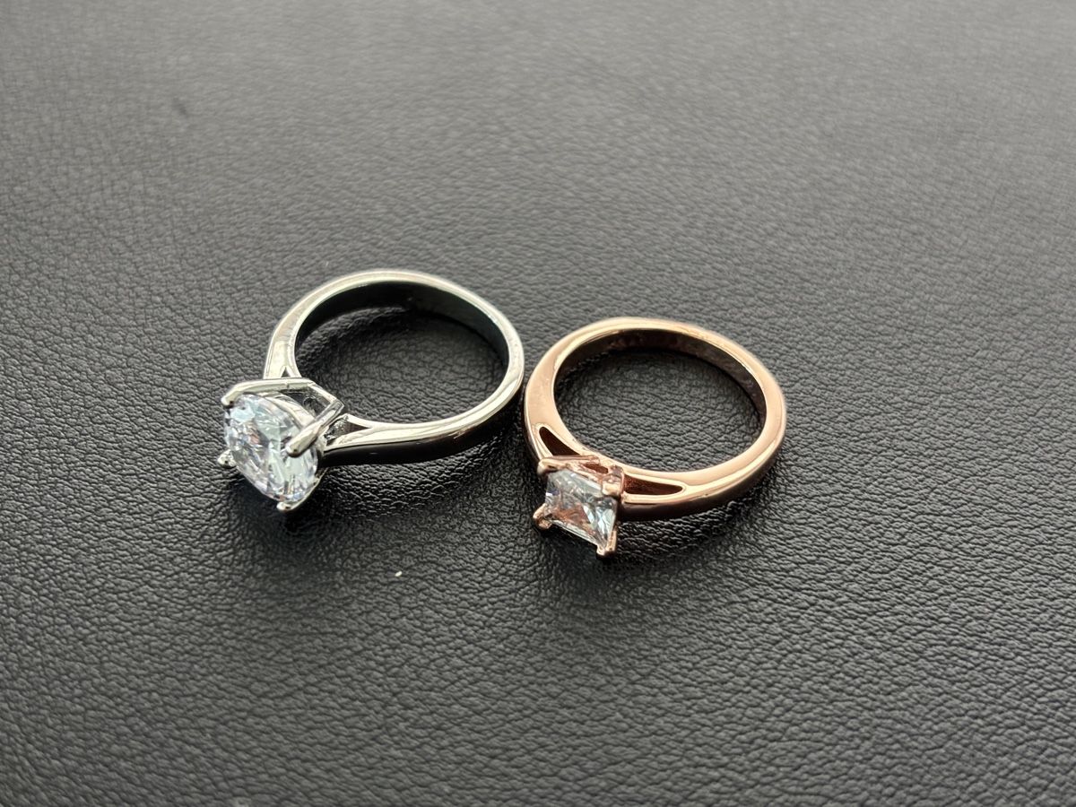 Anelli: 2 x Solitaire Rings – Nuovo e nell'imballaggio originale da Mellingen venduto da Guilhermefurlan 9