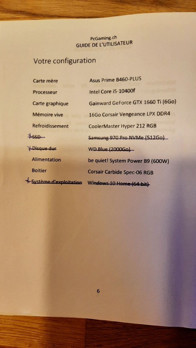 PC: tour d ordinateur Gaming – Usato da Fontenais venduto da Tartampin 7
