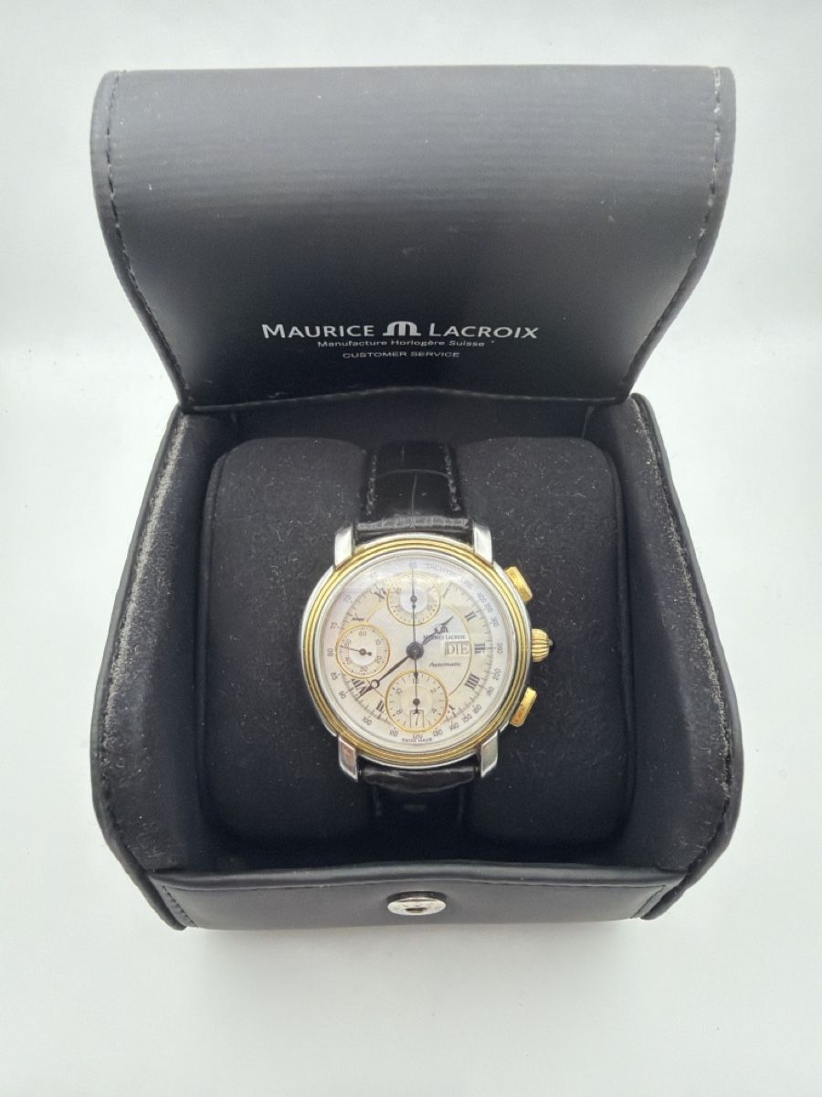 Maurice Lacroix Montres: Maurice Lacroix Masterpiece Chronograph Automatic Ref. 67413 – D'occasion à zürich par bijouteriegossauer 1