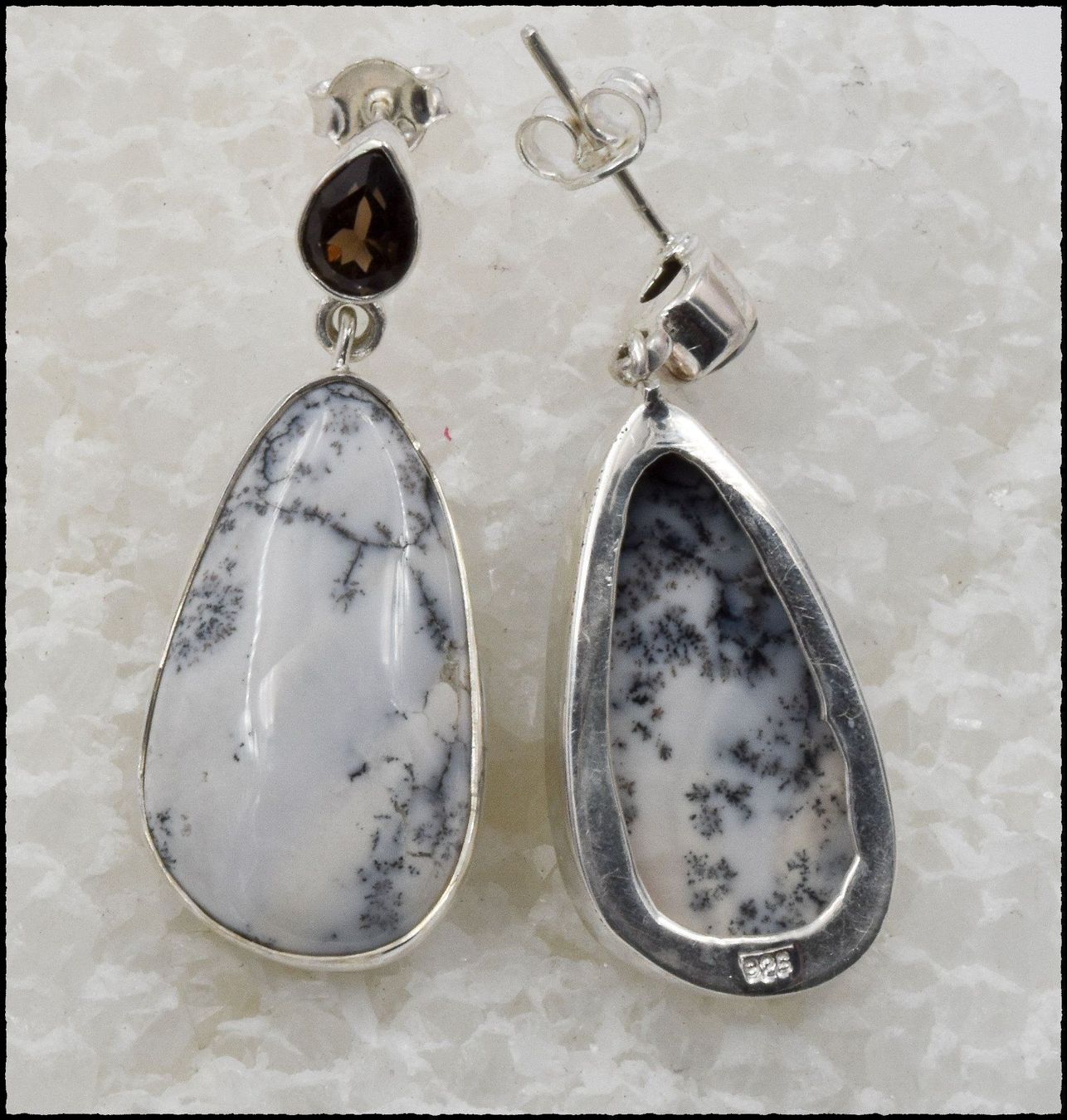 Orecchini pendenti & Orecchini a lobo: DENDRITE OPAL, Dendriten Opal Ohrhänger 925 Silber – Nuovo e nell'imballaggio originale da Oberglatt ZH venduto da Goldfee1 2