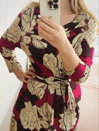 Phase Eight Dress, viscose, size 18, floral fashion