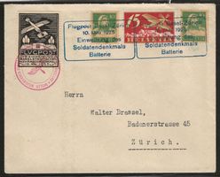 1925 : Flugpostbrief mit Vignette