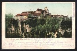 AK Mariastein, Blick zum Kloster, 1900