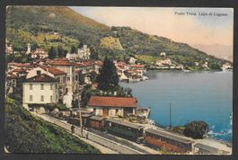 Ponte Tresa Bahnhof mit Zug
