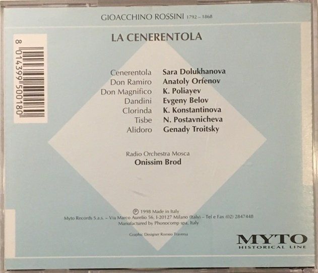 CD: Rossini - La Cenerentola – Usato da Grüningen venduto da azulamarillo 1