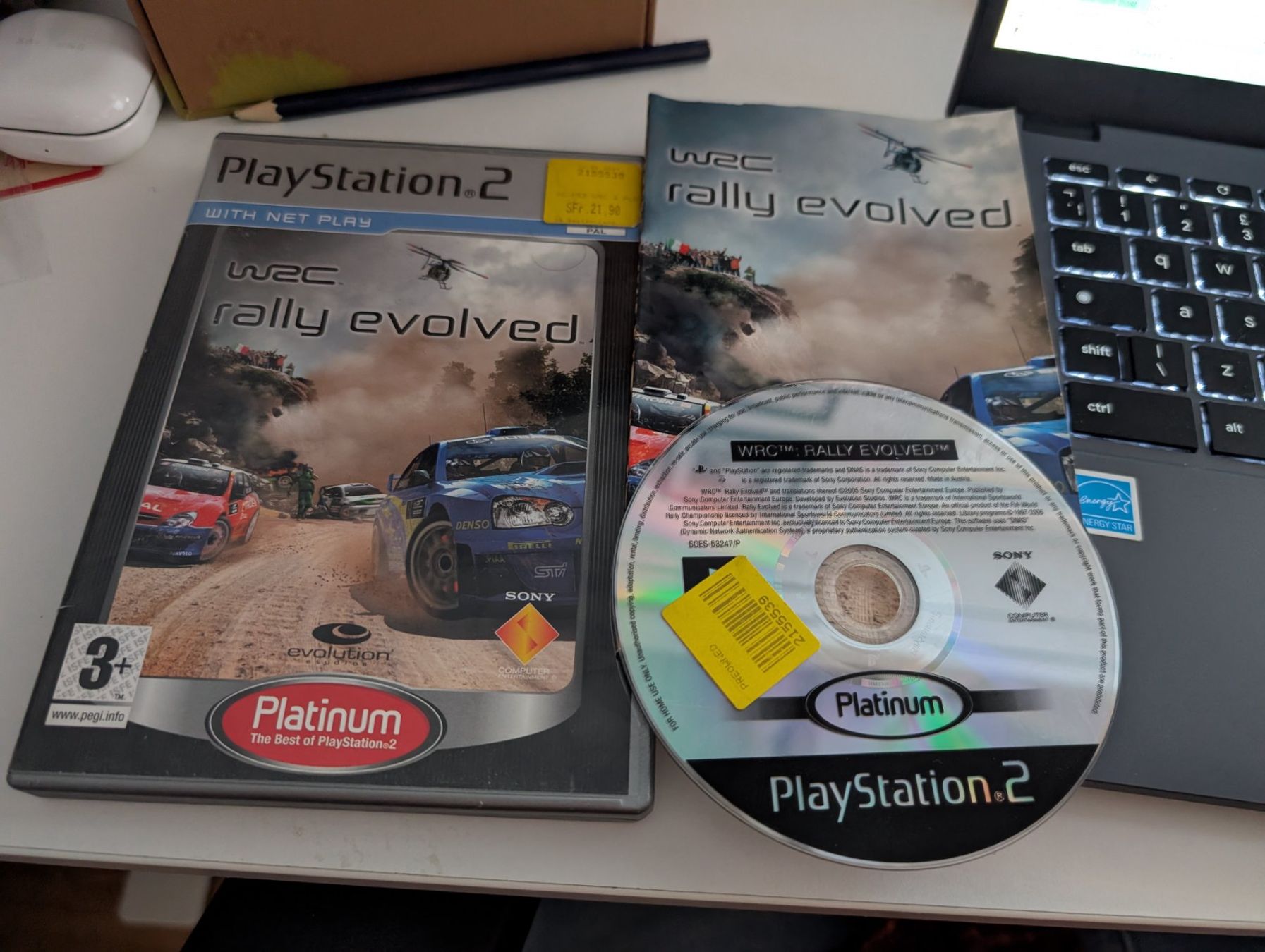 Sony Giochi: WRC Rally Evolved - Playstation 2 PS2 Game - CIB – Usato da Hünenberg See venduto da SpecialEditionGaming