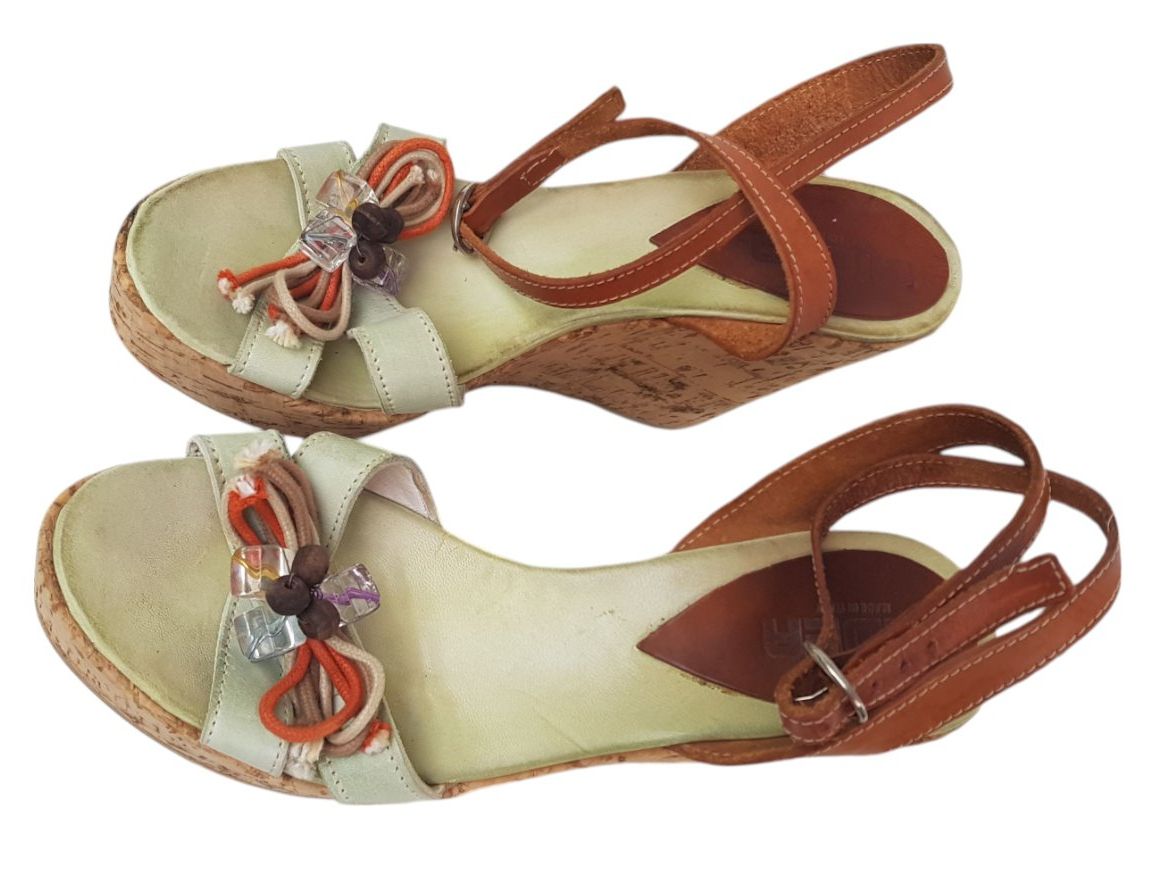 Scarpe da donna: Vintage Sandalen Korksohle – Usato da Mörschwil venduto da wunderkiste44 4